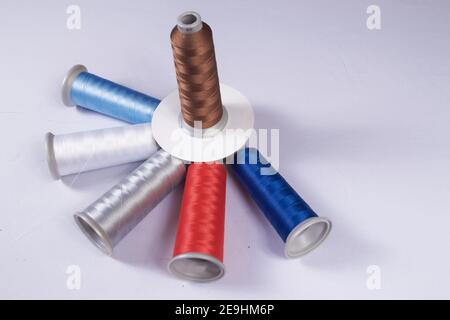 STICKGARNE Stockfoto