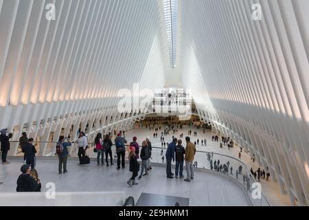 New York City, NY, USA Santiago Calatravas World Trade Center Oculus Stockfoto