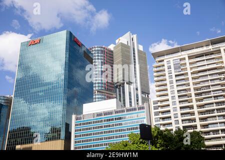 Bürogebäude im Stadtzentrum von Sydney, Unternehmensbüros, Sydney, Australien Stockfoto