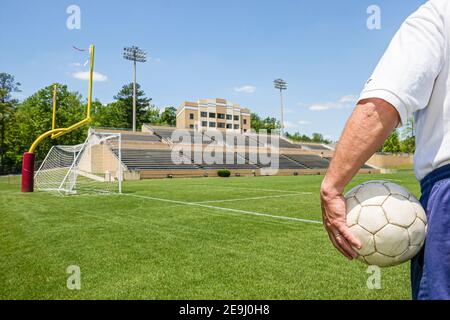 Alabama Alexander City Charles Bailey Sportplex, Fußballfeld Fußball Fußball Fußball Fußball Futbol Ball, Stockfoto