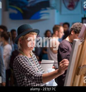 Art Battle, Toronto Stockfoto