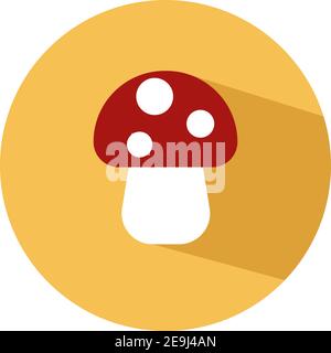 Red mushroom, Illustration, Vektor auf weißem Hintergrund. Stock Vektor