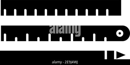 Zwei Lineale und ein Stift, Illustration, Vektor auf weißem Hintergrund. Stock Vektor