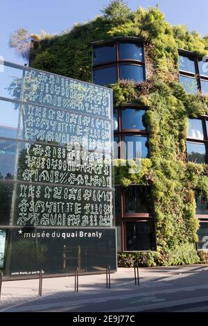 Paris, Frankreich Musee du Quai Branly Stockfoto