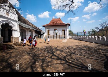 Aussenarchitektur des Tempels in dambulla, Sri Lanka Stockfoto