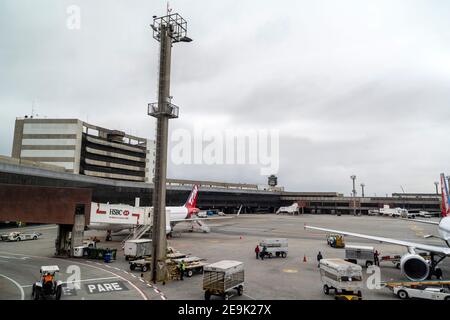 Sao Paulo / Guarulhos–Governador Andre Franco Montoro International Airport in SOA Paulo, Brasilien Stockfoto