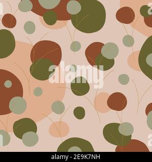 Abstrakter Kunsthintergrund mit Fleckenelementen. Abbildung der Vorlage für die Strukturdekoration. Stockfoto