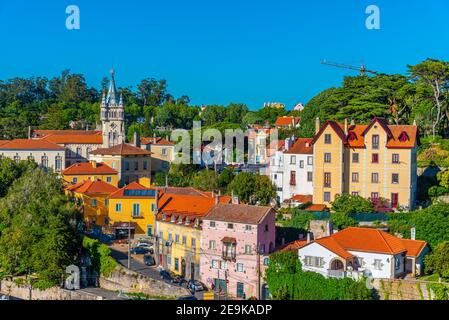 Luftaufnahme des Rathauses in Sintra, Portugal Stockfoto