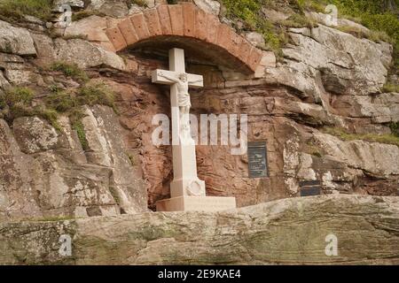 Bamburgh war Memorial in Northumberland Stockfoto