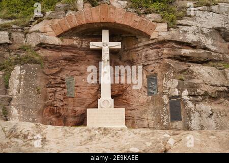 Bamburgh war Memorial in Northumberland Stockfoto