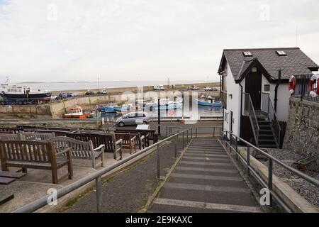 Fischereihafen von Seahouses in Northumberland, England Stockfoto