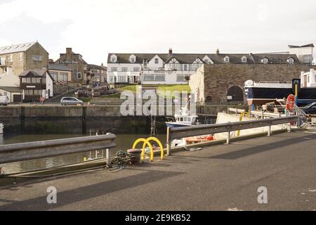 Fischereihafen von Seahouses in Northumberland, England Stockfoto