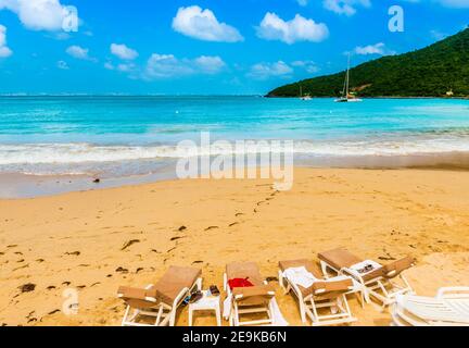 Anse Marcel Strand in Saint Martin in der französischen Karibik Stockfoto