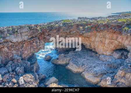 Boca do Inferno Höhle in der Nähe von Cascais, Portugal Stockfoto