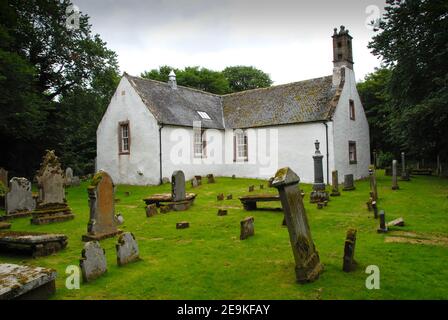 Nigg Old Kirk Heimat des pictish Nigg Cross-Slab Symbol Stein Stockfoto