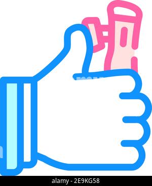 vr-Fernbedienung Farbe Symbol Vektor-Illustration Stock Vektor