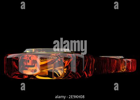 Abstract 3D steht für Präsentation. 3D Rendern Stockfoto