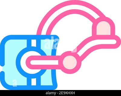 3D Gläser Farbe Symbol Vektor Illustration flach Stock Vektor