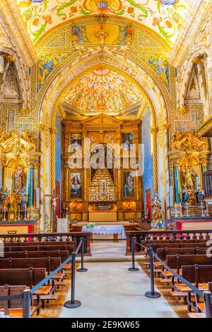 COIMBRA, PORTUGAL, 21. MAI 2019: Kapelle von Sao Miguel an der Universität Coimbra in Portugal Stockfoto