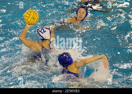 Verona, Italien. Februar 2021, 05th. 2/5/2021 - Sarah Puanani Lizotte - CE Mediterranei Barcelona während CE Mediterrani vs Kinef Surgutneftgas, Waterpolo EuroLeague Frauen Spiel in Verona, Italien, Februar 05 2021 (Foto von IPA/Sipa USA) Kredit: SIPA USA/Alamy Live News Stockfoto