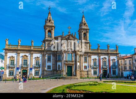 BRAGA, PORTUGAL, 23. MAI 2019: Blick auf die Kirche von Sao Marcos in Braga, Portugal Stockfoto