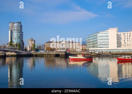 Großbritannien, Nordirland, Belfast, Royal Mail Building und Obel Tower Complex, Stockfoto