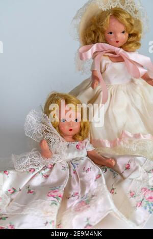 Nancy Ann Storybook Dolls waren während der Mitte des zwanzigsten Jahrhunderts populär In den Vereinigten Staaten Stockfoto