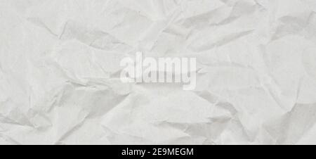 Hellgrauer, zerknitterter Hintergrund für Geschenkpapier mit Textur, Draufsicht Stockfoto