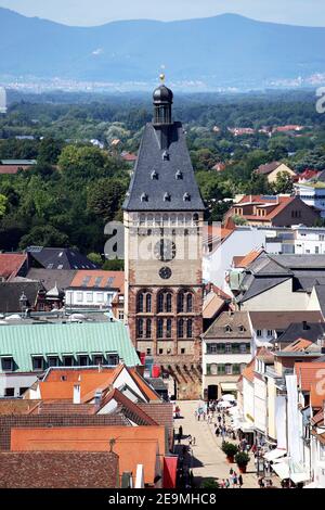 Panoramablick auf Speyer, Rheinland-Pfalz, Deutschland Stockfoto