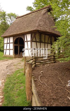 Stall im Freilichtmuseum in Detmold, deutschland Stockfoto