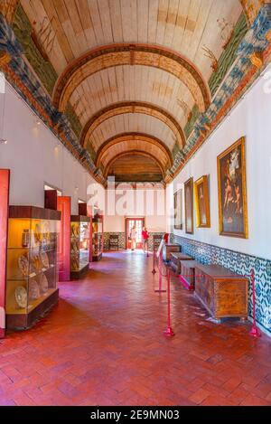 SINTRA, PORTUGAL, 30. MAI 2019: Innenraum des Nationalpalastes in Sintra, Portugal Stockfoto