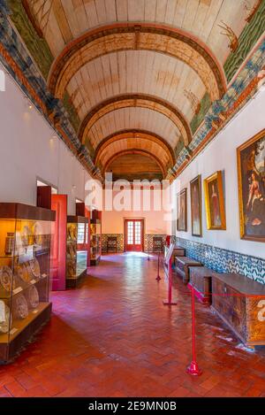 SINTRA, PORTUGAL, 30. MAI 2019: Innenraum des Nationalpalastes in Sintra, Portugal Stockfoto