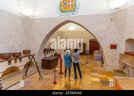 SINTRA, PORTUGAL, 30. MAI 2019: Küche des Nationalpalastes in Sintra, Portugal Stockfoto