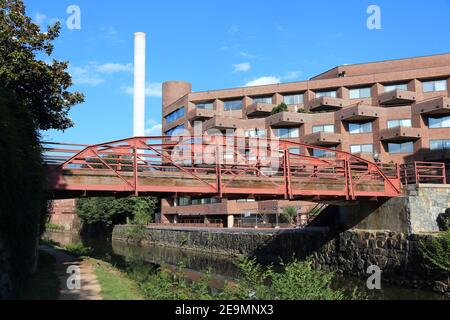 Washington DC, USA. Postindustrieller Canal Park im Stadtteil Georgetown. Stockfoto