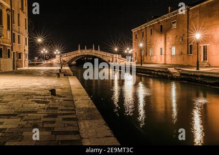 Italien Venetien Venedig - Rio dell'Arsenale Stockfoto