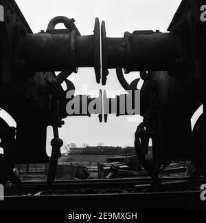 Das Ende der Bahnstrecke Dampflokomotiven Wolverhampton 1967 BILD VON DAVID BAGNALL Stockfoto