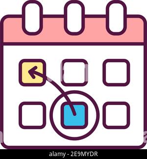 RGB-Farbsymbol neu planen Stock Vektor