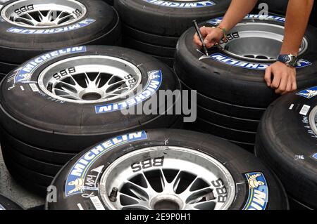 Atmosphäre vor dem brasilianischen Formel 1 Grand Prix, in Sao Paulo, Brasilien am 19. Oktober 2006. Foto von Christophe Guibbaud/Cameleon/ABACAPRESS.COM Stockfoto