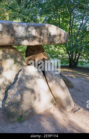 Europa, Spanien, Galizien, Ribeira, Dolmen de Axitos (prähistorische megalithische Dolmen) Stockfoto