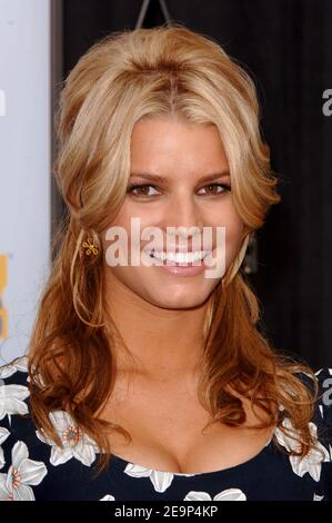 Jessica Simpson und Blockbuster starten „Blockbuster Total Access“ am 2nd. November 2006 in Los Angeles, CA, USA. Foto von Lionel Hahn/ABACAPRESS.COM Stockfoto