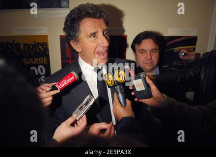 Sozialistischer und ehemaliger Kulturminister Jack lang Wahltag bei Das Hauptquartier der französischen Sozialistischen Partei in Paris Stockfoto