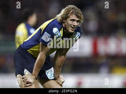 Clermont's Aurelien Rougerie während der französischen Top 14 Rugby Championship, ASM Clermont vs Stade Francais in Paris, Frankreich am 2. Dezember 2006. Clermont gewann 29-17. Foto von Christian Liewig/ABACAPRESS.COM Stockfoto