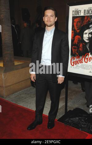 Tobey Maguire nimmt an der Warner Bros Pictures Premiere von "The Good German" Teil, die am 4. Dezember 2006 im Egyptian Theatre in Los Angeles, CA, USA, stattfand. Foto von Lionel Hahn/ABACAPRESS.COM Stockfoto