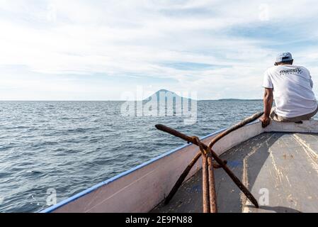 Bunaken Island, Taman National Bunaken, Manado Tua Island, Nord-Sulawesi, Indonesien Stockfoto