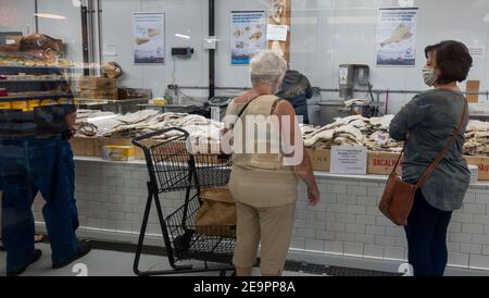 Portugalia Marktplatzgeschäft in Fall River Massachusetts Stockfoto