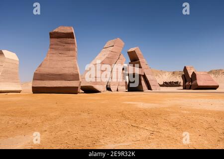 Gate Ras Mohammed National Park Ökosysteme Wüstenlandschaft. Sharm el Sheikh, Ägypten Süd-Sinai, Afrika. Stockfoto