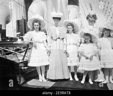 Mutter, Schwester und Töchter des Zaren Nikolaus II. Von Russland. Stockfoto