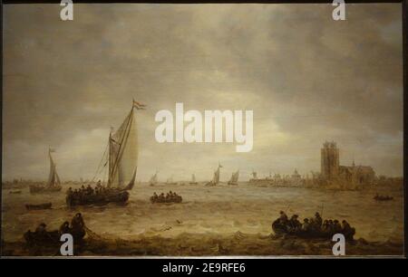 Mündung der Maas (Dordrecht) von Jan van Goyen, 1644, Stockfoto