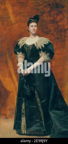 Frau William Astor (Caroline Webster Schermerhorn), von Carolus-Duran. Stockfoto