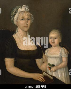 Mrs. Abraham White, Jr., und Tochter Rose von Joshua Johnson. Stockfoto